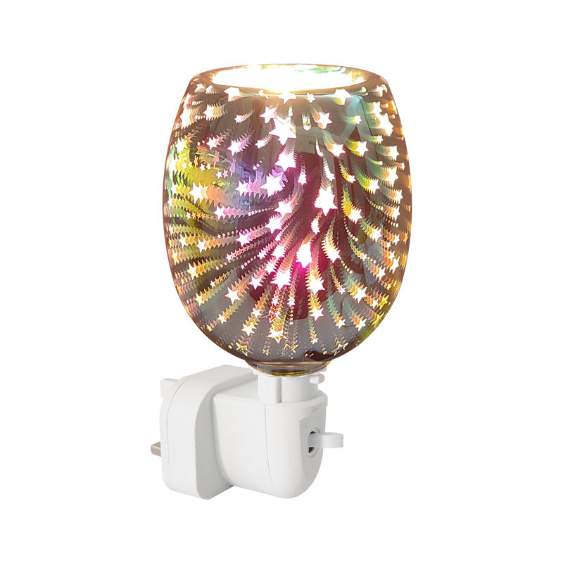 3D Glass Aromatherapy Wax Melting Lamp