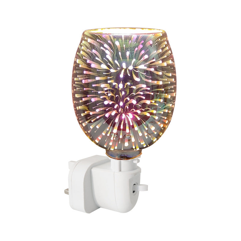 3D Glass Aromatherapy Wax Melting Lamp