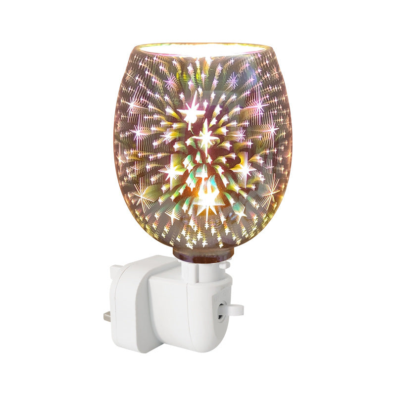 3D Glass Aromatherapy Wax Melting Lamp